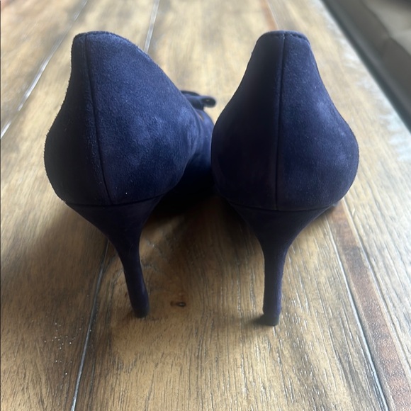 Cole Haan Navy  Heels Elegant Suede Design - Picture 2 of 7